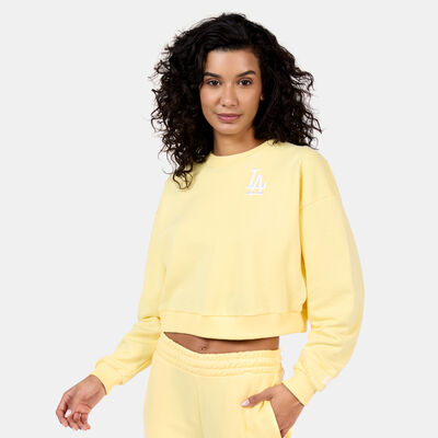New Era Women's MLB Los Angeles Dodgers Sweatshirt yellow