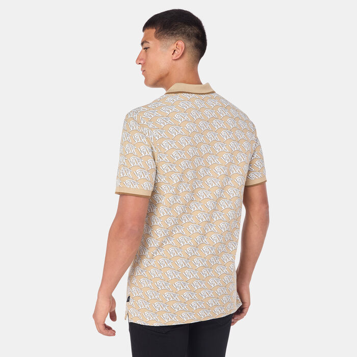 Vans Men's Lewis Mills Polo Shirt Brown image number 1