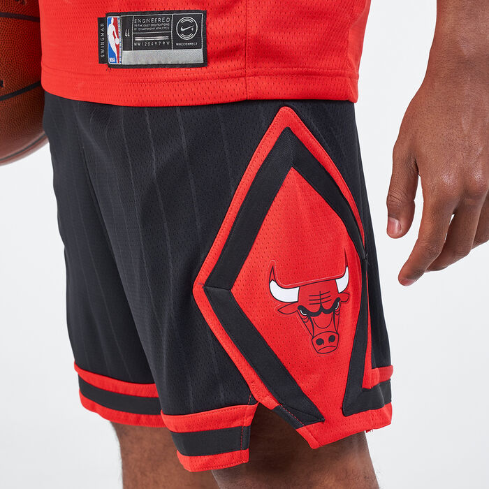 Zipway Chicago Bulls NBA Men's Basketball Shorts - Black/Red