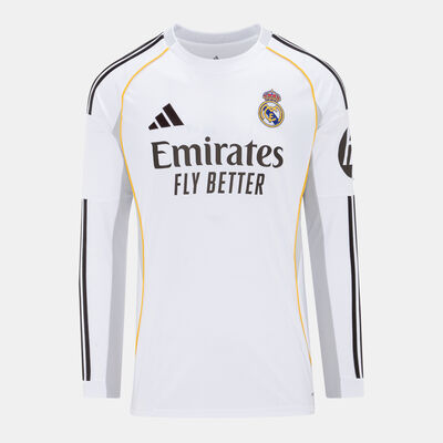 adidas Men's Real Madrid 25/26 Home Replica Football Jersey White adidas Men's Real Madrid 25/26 Home Replica Football Jersey White
