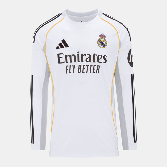 adidas Men's Real Madrid 25/26 Home Replica Football Jersey White adidas Men's Real Madrid 25/26 Home Replica Football Jersey White image number 0