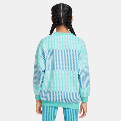 Nike Kids' Sportswear Club Fleece Sweatshirt (Older Kids) Blue Nike Kids' Sportswear Club Fleece Sweatshirt (Older Kids) Blue