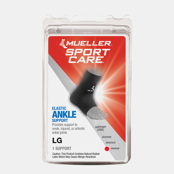 Mueller Elastic Ankle Support Black Mueller Elastic Ankle Support Black image number 1