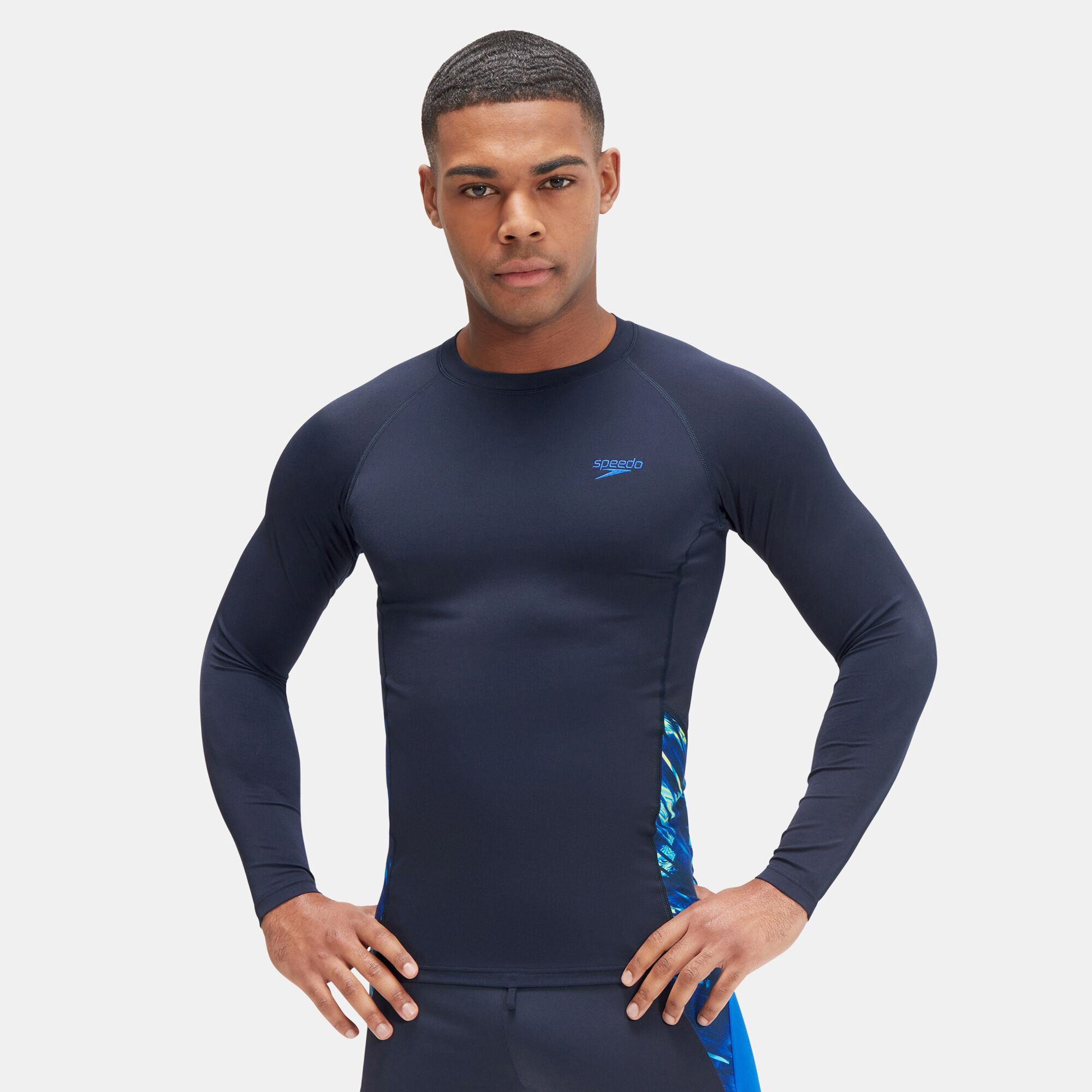 Amazon.com: Speedo Men's Uv Swim Shirt Long Sleeve Fitness