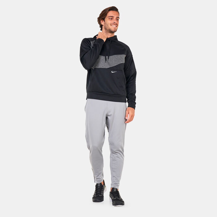 Nike Men's Therma-FIT Swoosh Pullover Fitness Hoodie Black Nike Men's Therma-FIT Swoosh Pullover Fitness Hoodie Black image number 2