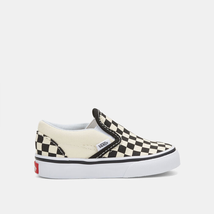 Vans Kids' Checkerboard Classic Slip-On Unisex Shoe (All Kids) Beige image number 0