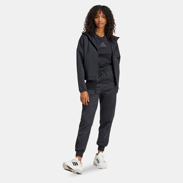 adidas Women's Z.N.E. Hoodie Black adidas Women's Z.N.E. Hoodie Black image number 2