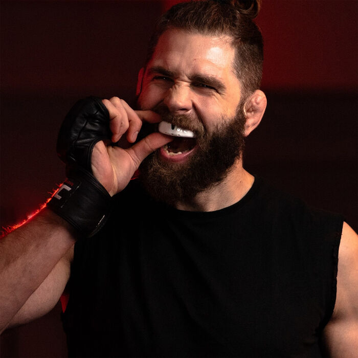 OPRO Self-Fit UFC Silver-Level MMA Mouth Guard White image number 4