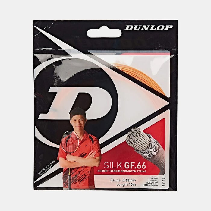 Dunlop Silk GF.66 Badminton String Set White Dunlop Silk GF.66 Badminton String Set White image number 0