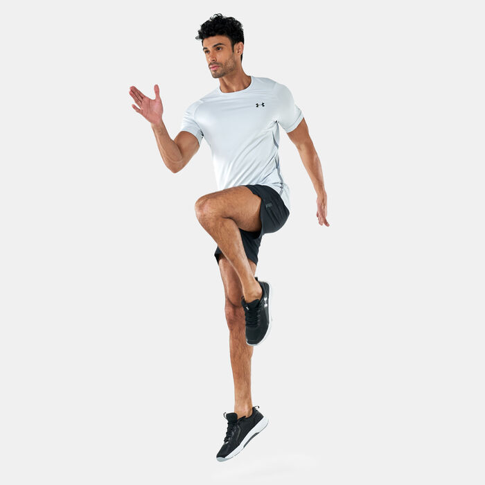 Under Armour Men's UA Rush 2.0 Vent T-Shirt Grey Under Armour Men's UA Rush 2.0 Vent T-Shirt Grey image number 2
