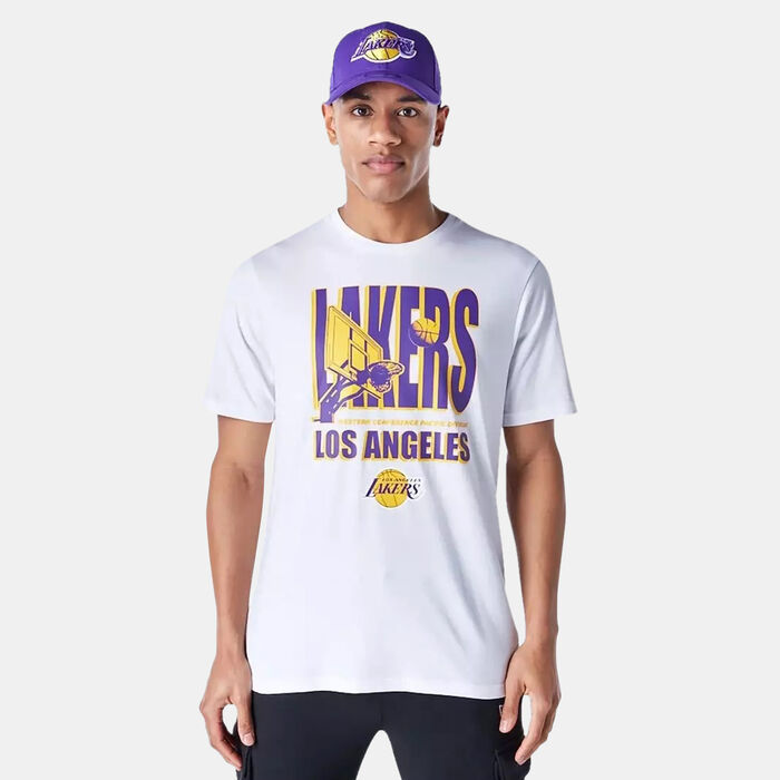 New Era Men's NBA Los Angeles Lakers Graphc T-Shirt White New Era Men's NBA Los Angeles Lakers Graphc T-Shirt White image number 0