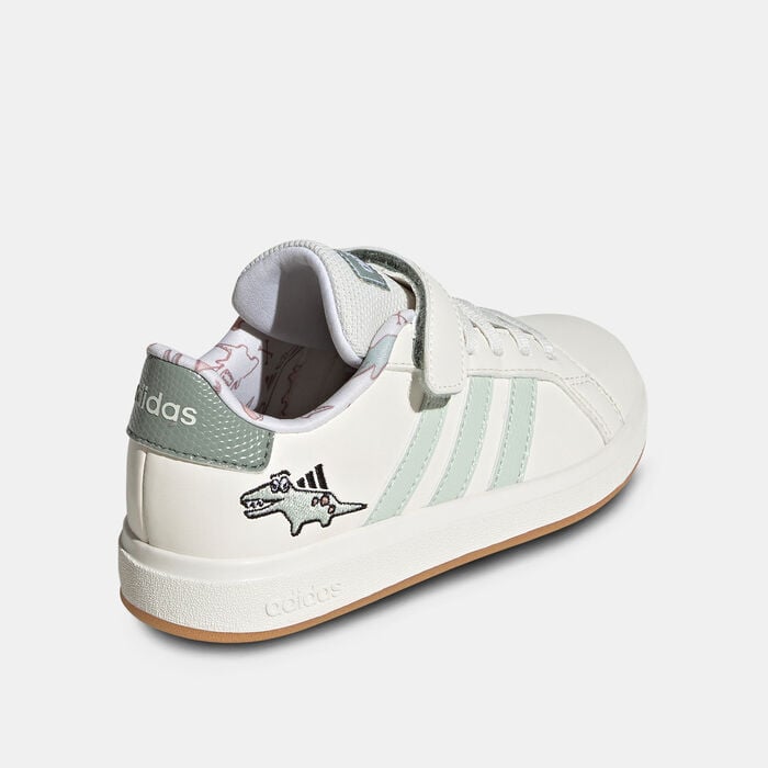 adidas Kids' Dino Grand Court 2.0 Shoes White adidas Kids' Dino Grand Court 2.0 Shoes White image number 2