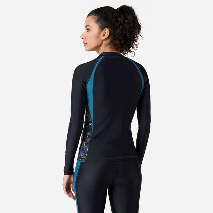 COEGA Women's Swimming Rashguard Black COEGA Women's Swimming Rashguard Black image number 1