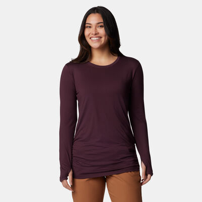 Columbia Women's Leslie Falls Hiking Top Purple Columbia Women's Leslie Falls Hiking Top Purple