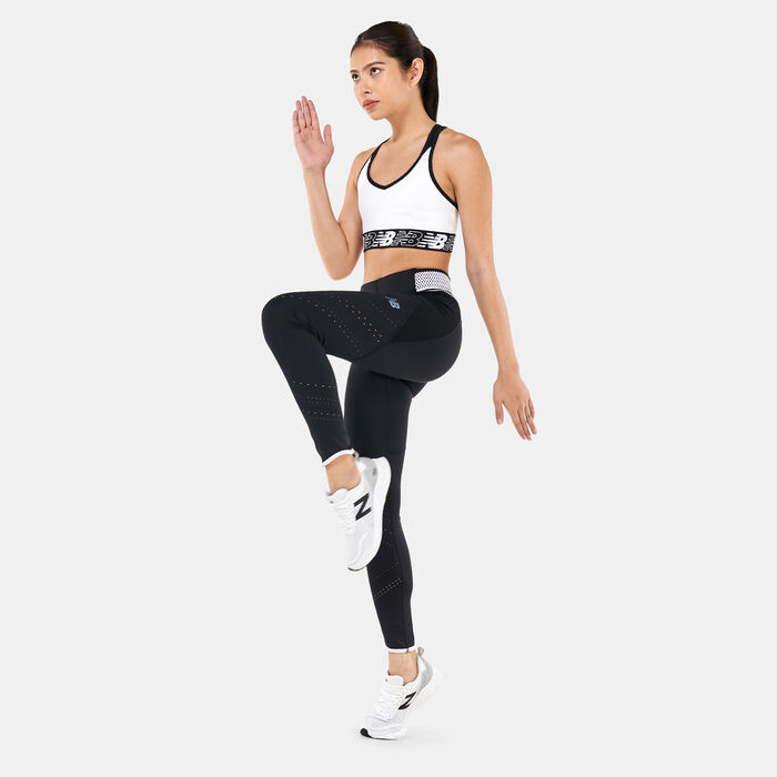 New Balance Women's 3.0 Pace Sports Bra Black New Balance Women's 3.0 Pace Sports Bra Black image number 2