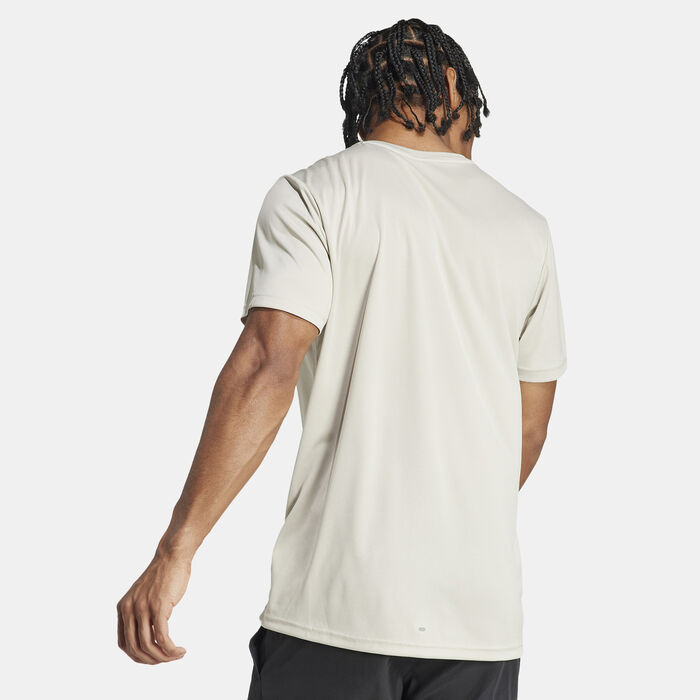 adidas Men's Run It T-Shirt Grey image number 1