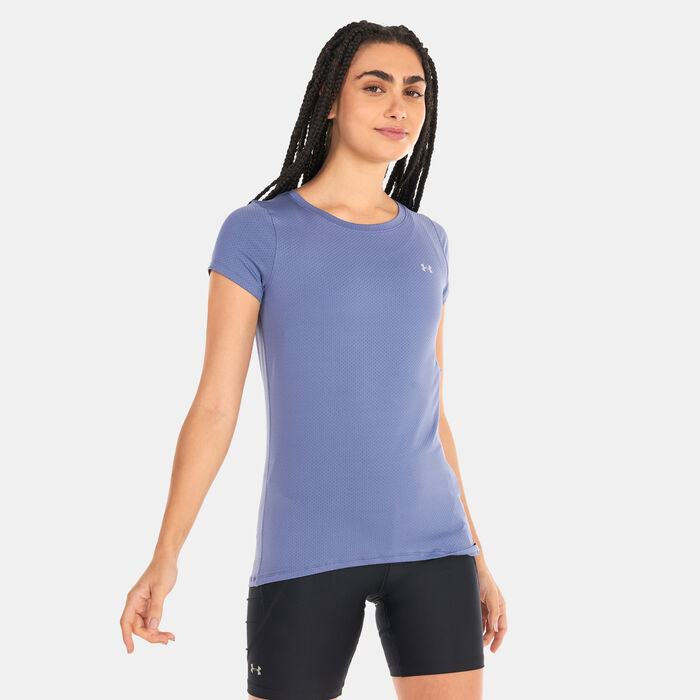 Under Armour Women's HeatGear® Armour Training T-Shirt Purple Under Armour Women's HeatGear® Armour Training T-Shirt Purple image number 0
