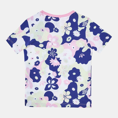 adidas Originals Kids' Flower Allover Print T-Shirt Multi-Color adidas Originals Kids' Flower Allover Print T-Shirt Multi-Color