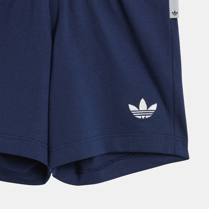adidas Originals Kids' T-Shirt and Shorts Set Blue adidas Originals Kids' T-Shirt and Shorts Set Blue image number 4