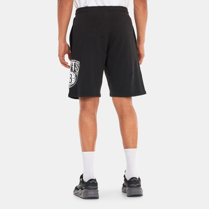 New Era Men's Brooklyn Nets Team Logo Shorts Black New Era Men's Brooklyn Nets Team Logo Shorts Black image number 1