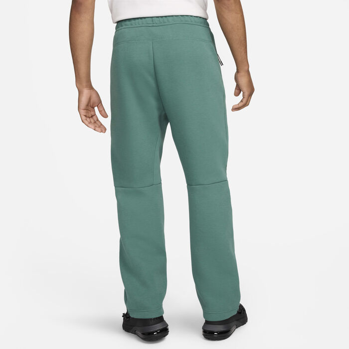 Nike Men's Sportswear Tech Fleece Open-Hem Tracksuit Bottoms Green Nike Men's Sportswear Tech Fleece Open-Hem Tracksuit Bottoms Green image number 1