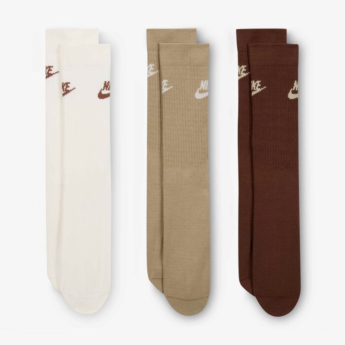Nike Sportswear Everyday Essential Crew Socks (3 Pairs) Multi-Color Nike Sportswear Everyday Essential Crew Socks (3 Pairs) Multi-Color image number 1