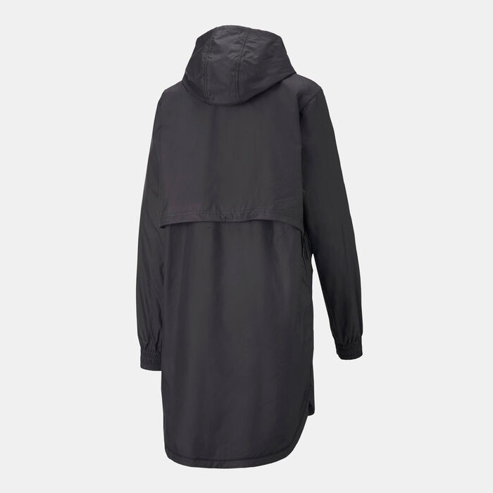 PUMA Women's Modest Activewear Rain Jacket Black PUMA Women's Modest Activewear Rain Jacket Black image number 1
