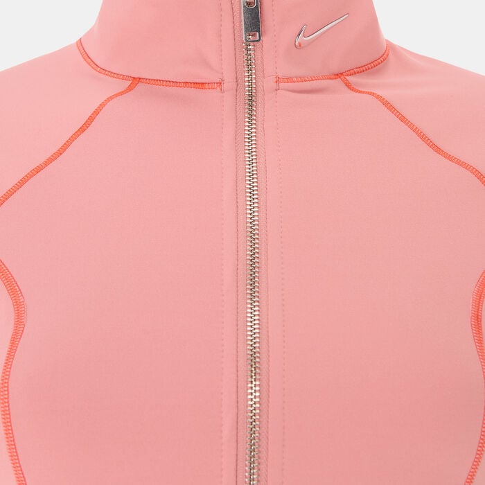 Nike Women's Sportswear Jacket Pink Nike Women's Sportswear Jacket Pink image number 2