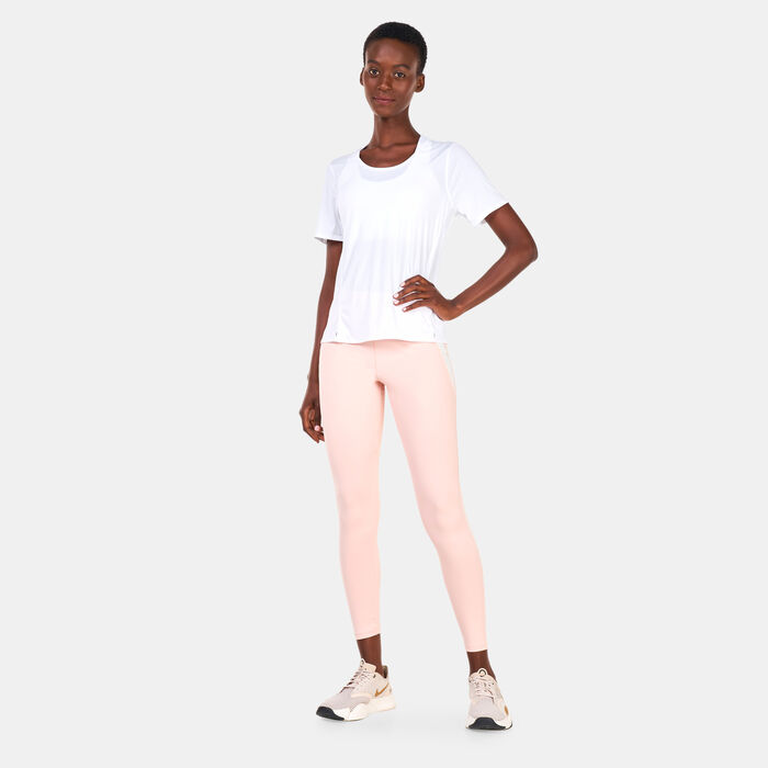 Sun and Sand Sports Women's Cut-N-Sew Leggings Pink Sun and Sand Sports Women's Cut-N-Sew Leggings Pink image number 2