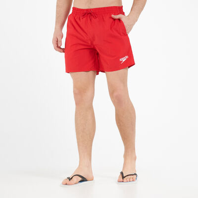 Speedo Men's Essentials 16-Inch Swimming Shorts Red