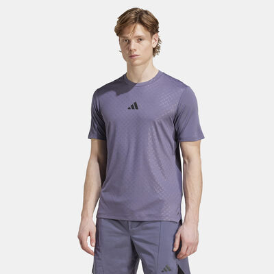 adidas Men's Power 3-Stripes Training T-Shirt Purple