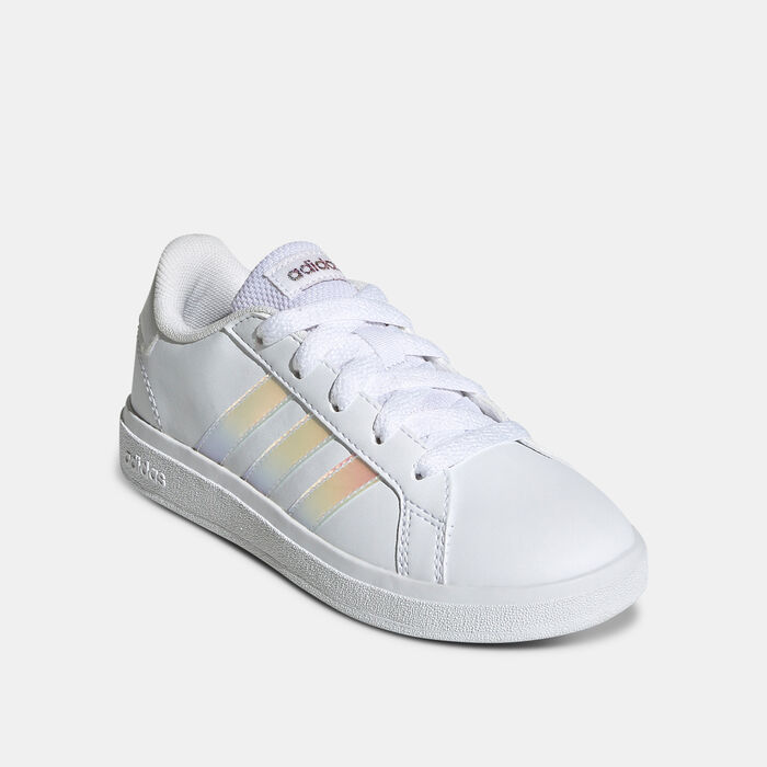adidas Kids' Grand Court 2.0 Tennis Shoes White adidas Kids' Grand Court 2.0 Tennis Shoes White image number 2