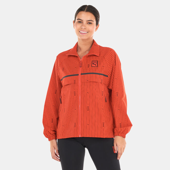 PUMA Women's x VOGUE Woven Jacket Red image number 0