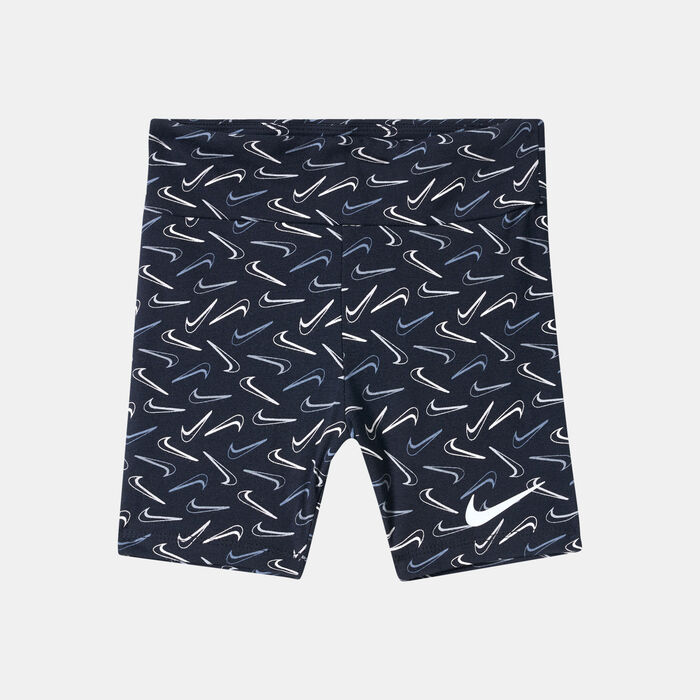Nike Kids' Swoosh Logo Bike Shorts (Baby and Toddler) Black image number 0