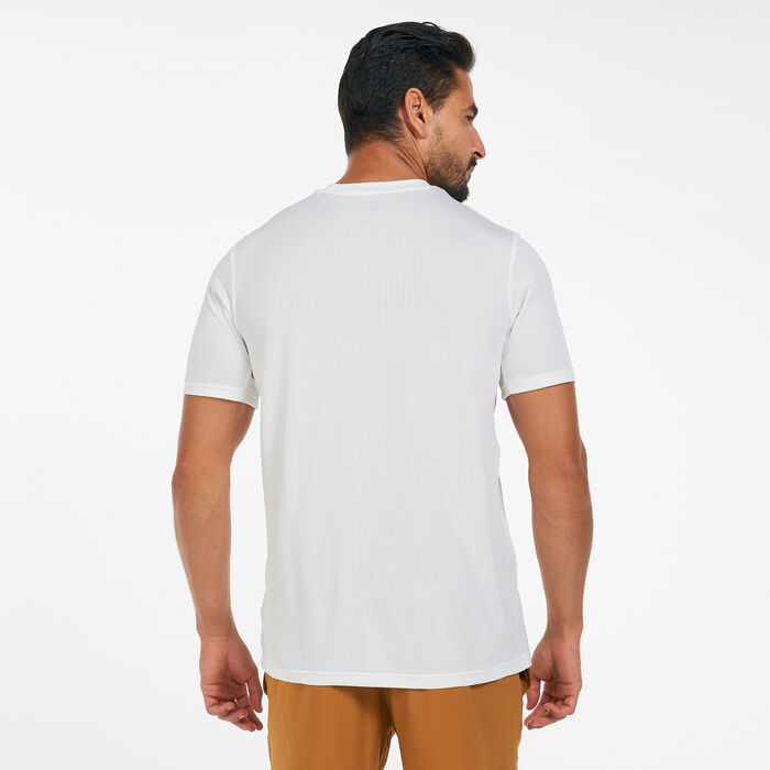 adidas Men's Terrex Primeblue Trail Functional Logo T-Shirt yellow adidas Men's Terrex Primeblue Trail Functional Logo T-Shirt yellow image number 1