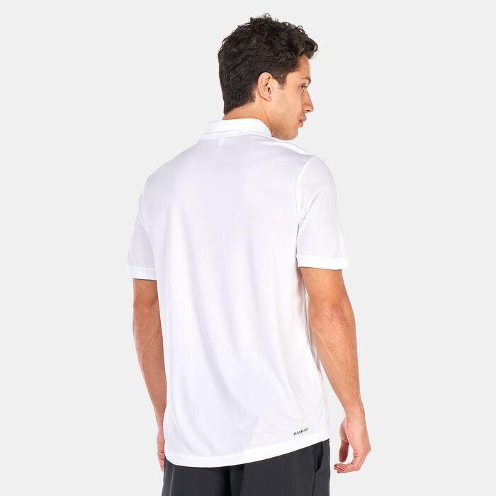 adidas Men's AEROREADY Designed To Move Polo Shirt White adidas Men's AEROREADY Designed To Move Polo Shirt White image number 1