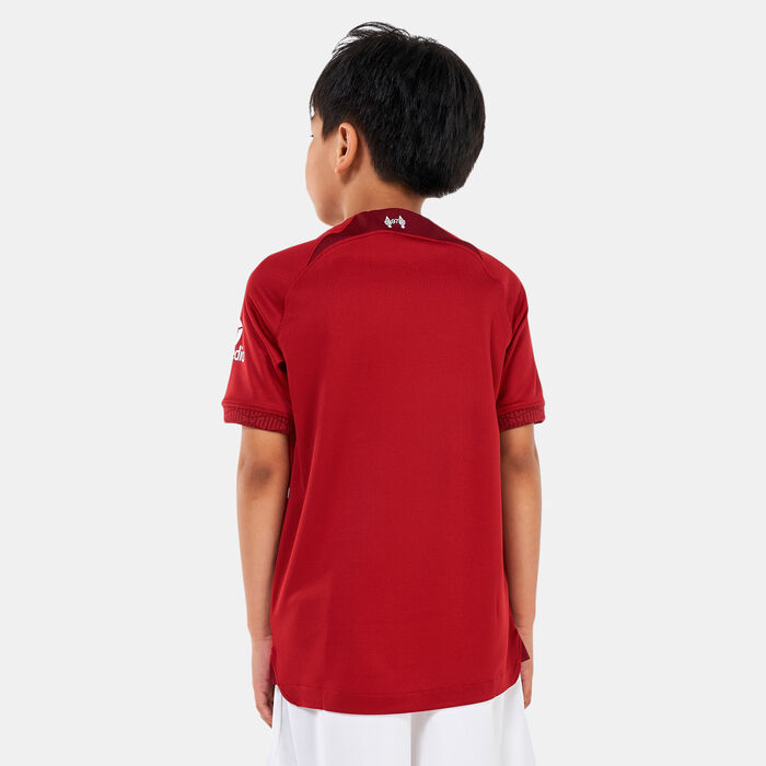 Nike Kids' Liverpool F.C. Dri-FIT Stadium Home Football Jersey - 2022/23 (Older Kids) Maroon image number 1