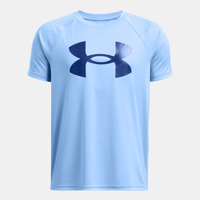 Under Armour Kids' UA Tech Big Logo T-Shirt Blue image number 0