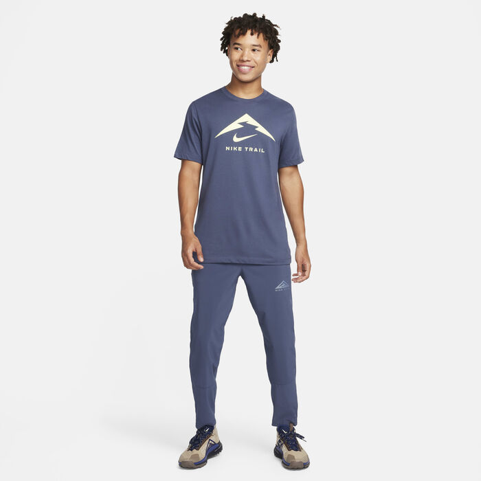 Nike Men's Trail Dawn Range Dri-FIT Running Trousers Blue Nike Men's Trail Dawn Range Dri-FIT Running Trousers Blue image number 5