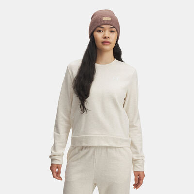 Under Armour Women's Rival Terry Sweatshirt White Under Armour Women's Rival Terry Sweatshirt White