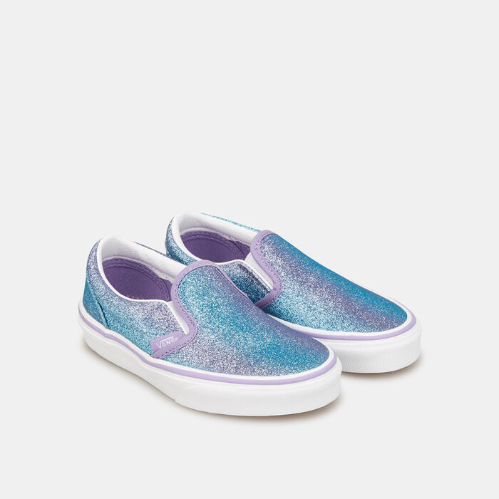 Vans Kids' Classic Slip-On Unisex Shoe Blue image number 1