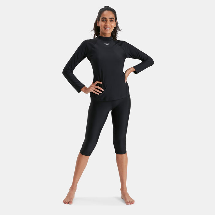 Speedo Women's Long Sleeve Rashguard Black image number 2