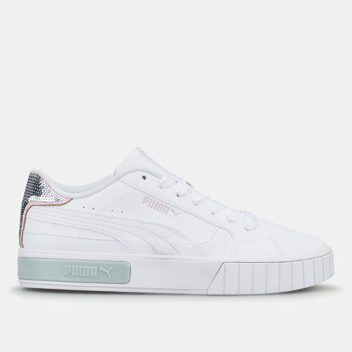 PUMA Women's Cali Star Glitter Shoe White image number 0