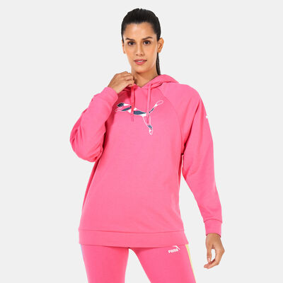 PUMA Women's Modern Sports Hoodie Pink