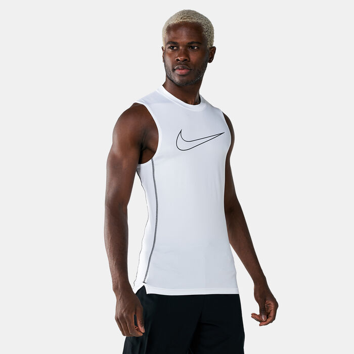 Nike Men's Dri-FIT Tank Top White Nike Men's Dri-FIT Tank Top White image number 0