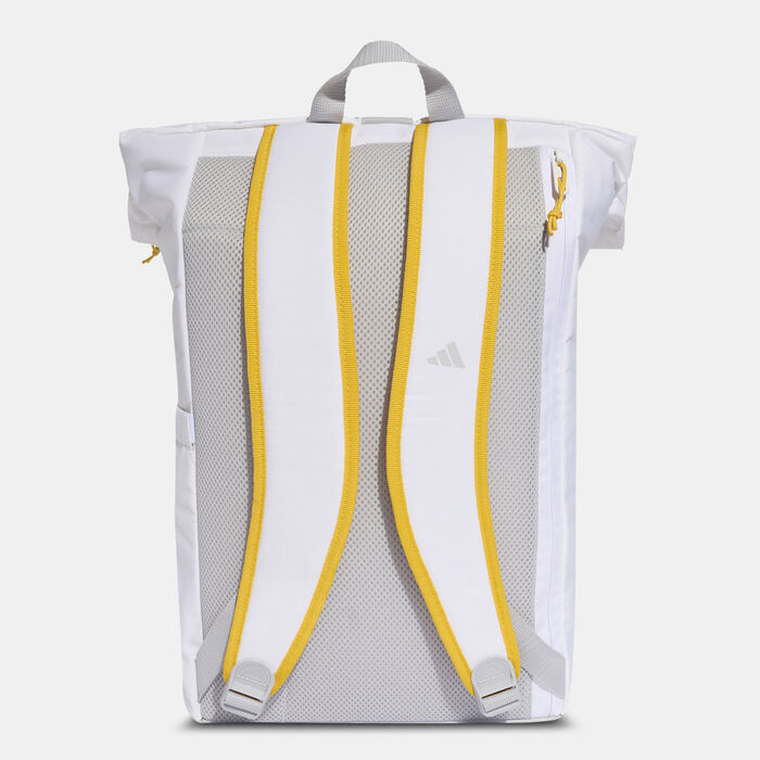 adidas Men's Real Madrid Home Backpack White adidas Men's Real Madrid Home Backpack White image number 1