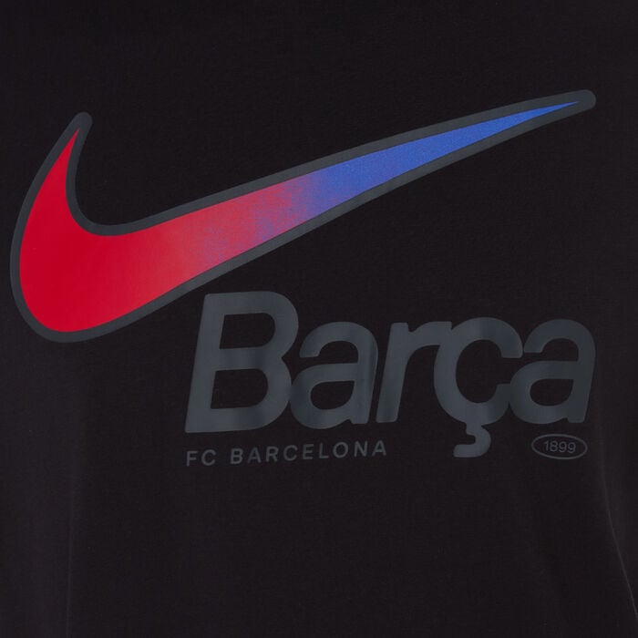 Nike Men's FC Barcelona Swoosh T-Shirt Black Nike Men's FC Barcelona Swoosh T-Shirt Black image number 4