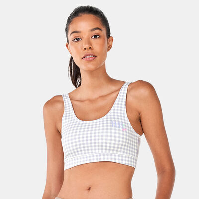 Vans Women's Mixed Up Gingham Bralette Purple
