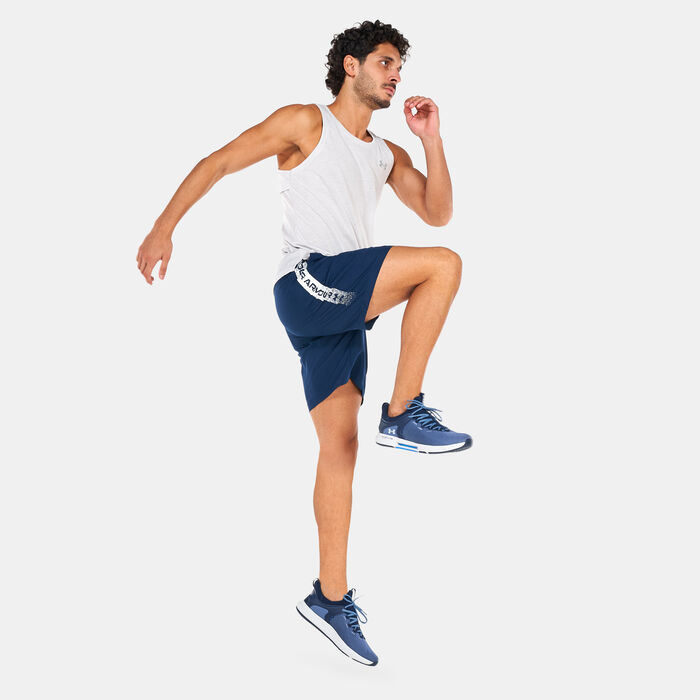 Under Armour Men's UA Woven Graphic Shorts Blue image number 2