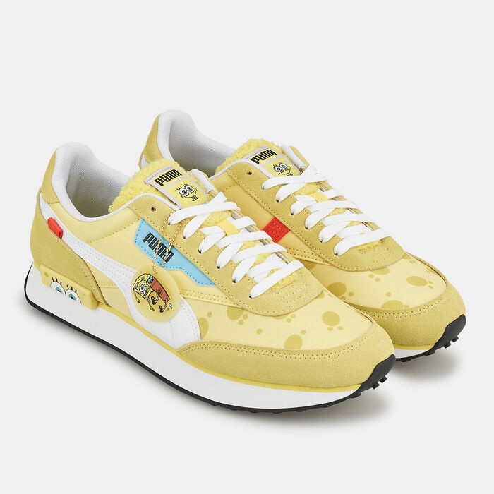 PUMA Men's x SPONGEBOB Future Rider Shoe yellow PUMA Men's x SPONGEBOB Future Rider Shoe yellow image number 1